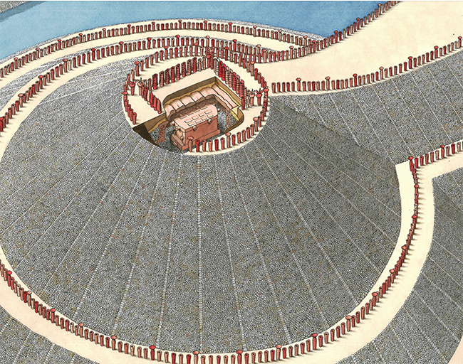 Mound and the burial facility of a keyhole-shaped kofun